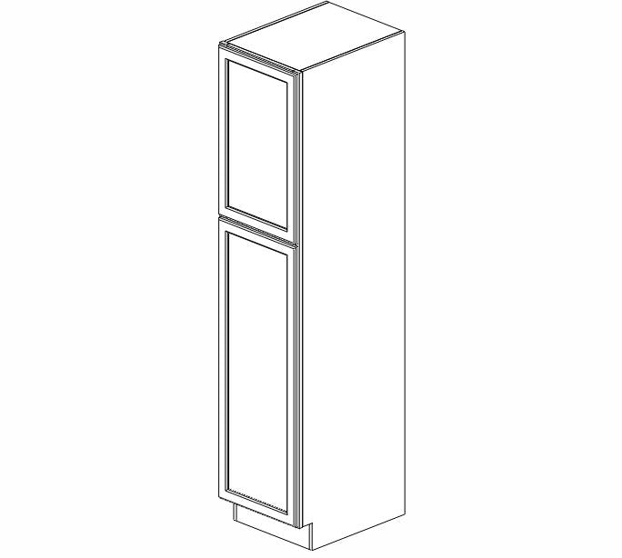 AB-WP1884 Lait Grey Shaker Wall Pantry Cabinet