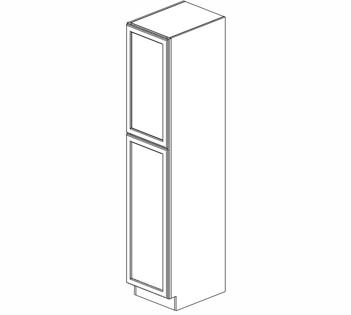 AG-WP1590 Greystone Shaker Wall Pantry Cabinet