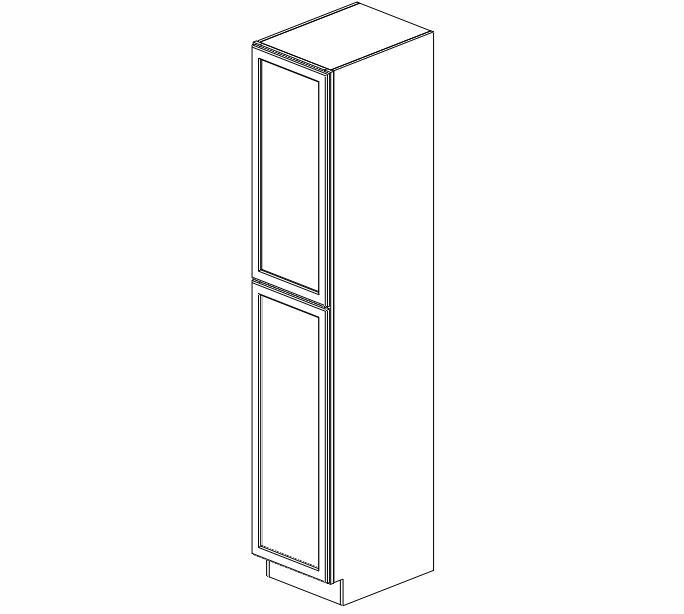 AW-WP1596 Ice White Shaker Wall Pantry Cabinet