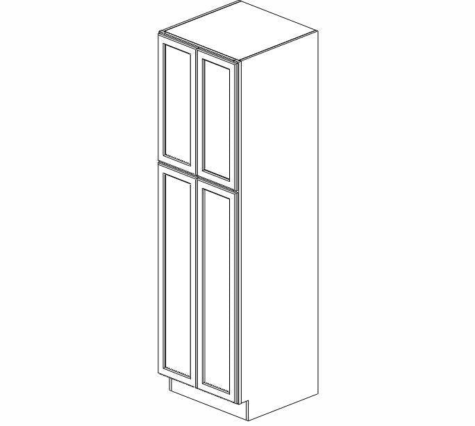 AZ-WP3084B Uptown White Pantry Cabinet