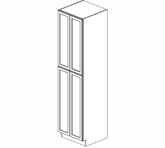 AH-WP3096B Uptown White Pantry Cabinet