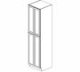 AH-WP2496B Homestead Oak Shaker Wall Pantry Cabinet