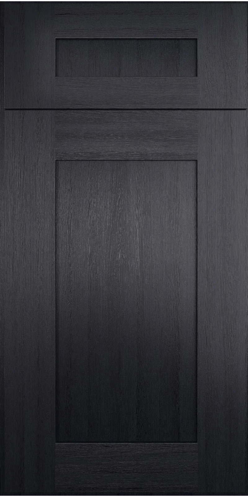 Blaze Black Shaker cabinet front with drawer and door