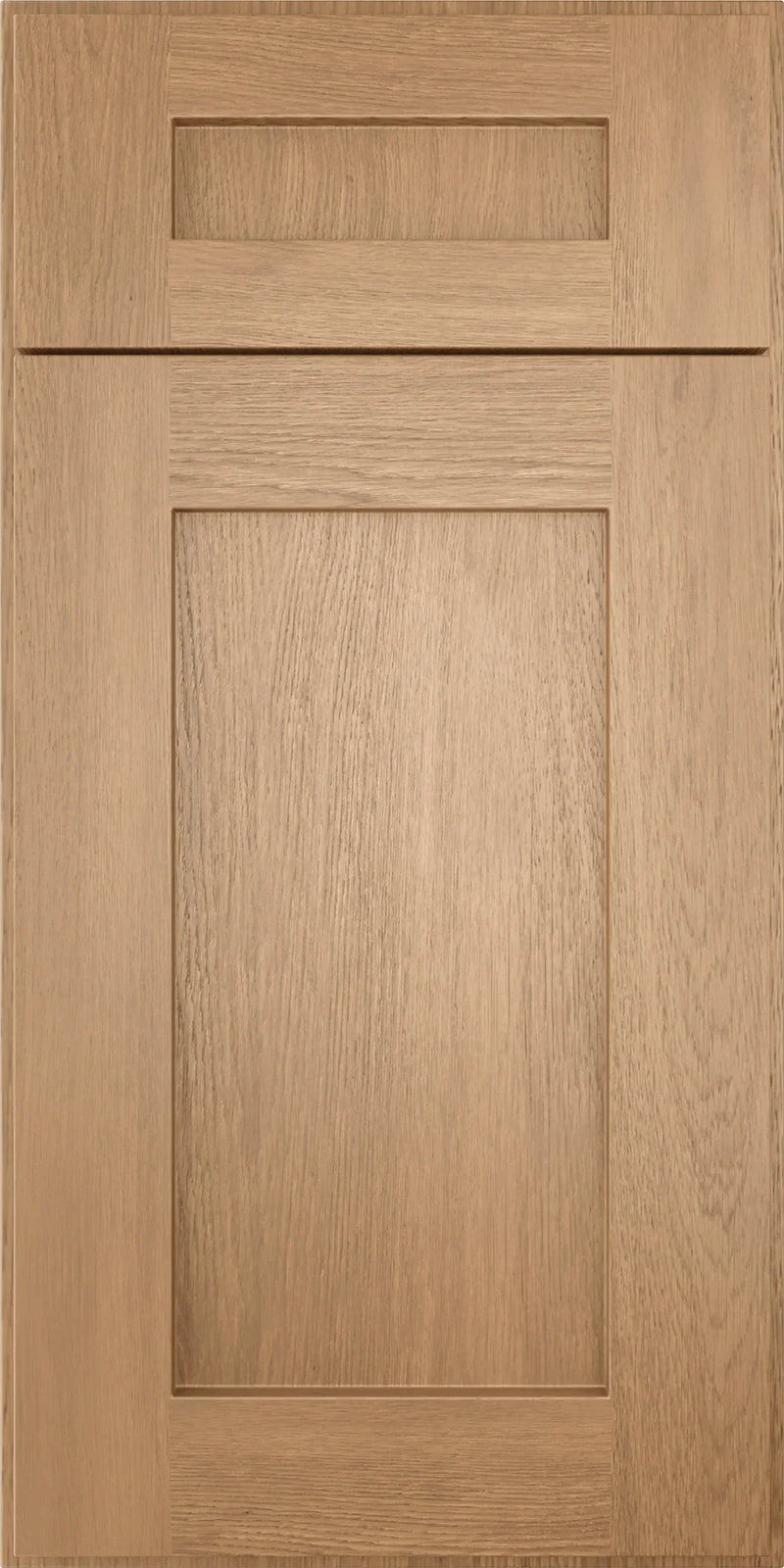 Homestead Oak Shaker cabinet front with drawer and door