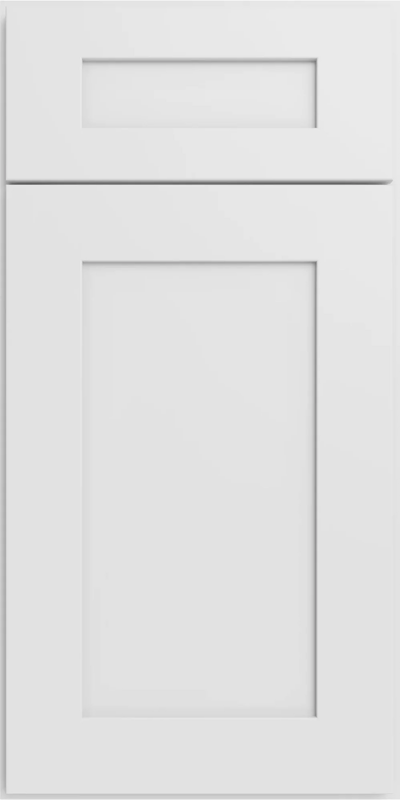 Ice White Shaker cabinet front with drawer and door