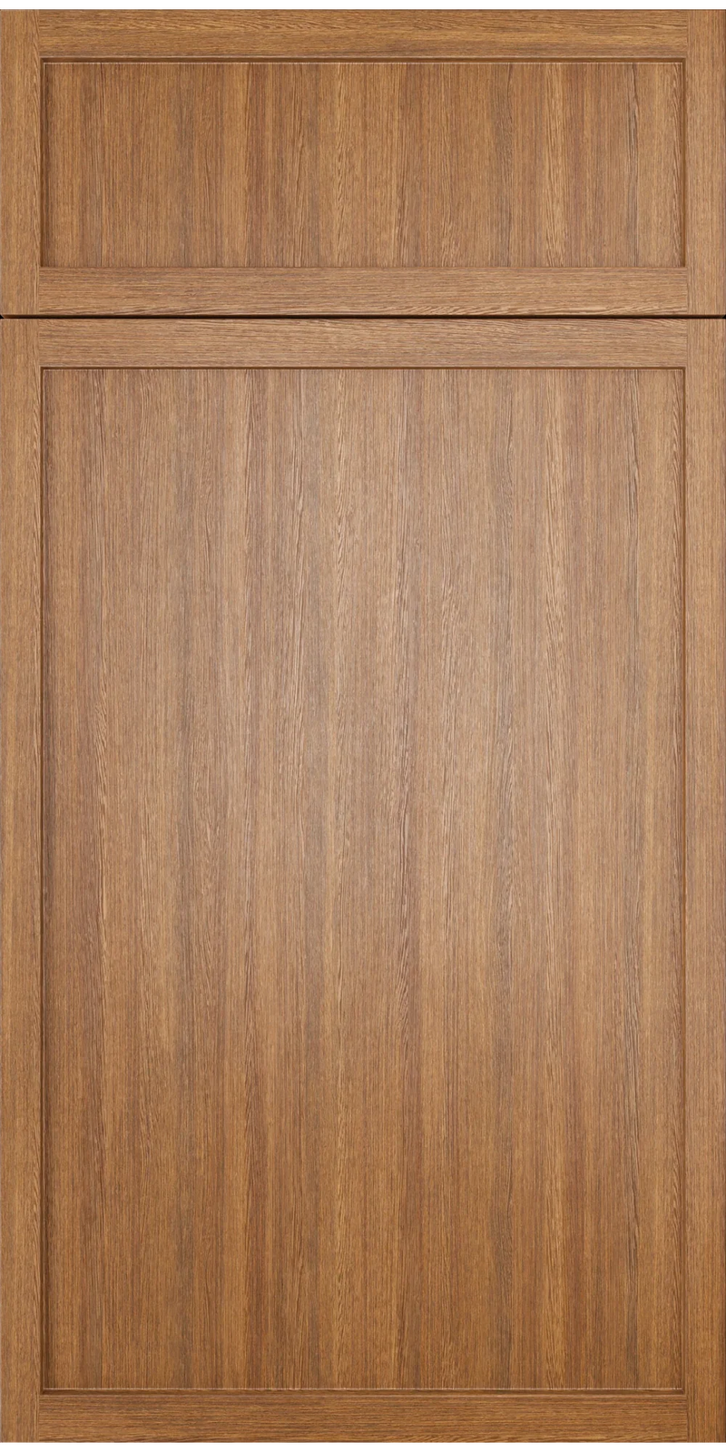 Petit Brown cabinet front with drawer and door