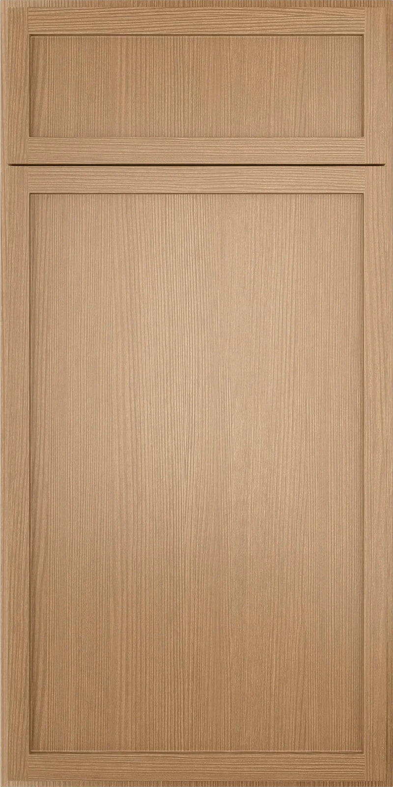 Petit Oak cabinet front with drawer and door