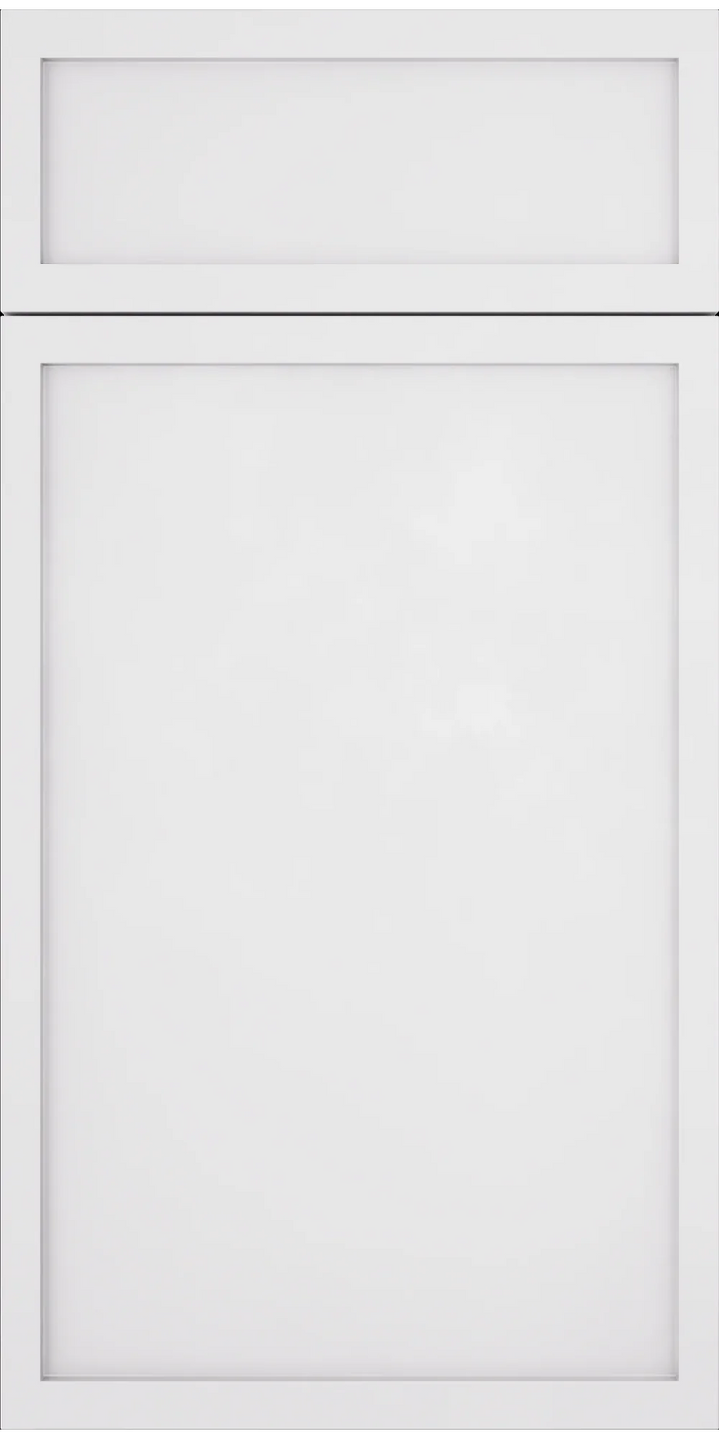 Petit White cabinet front with drawer and door